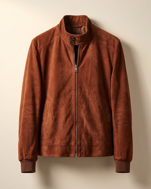 Carlo Suede Bomber Jacket