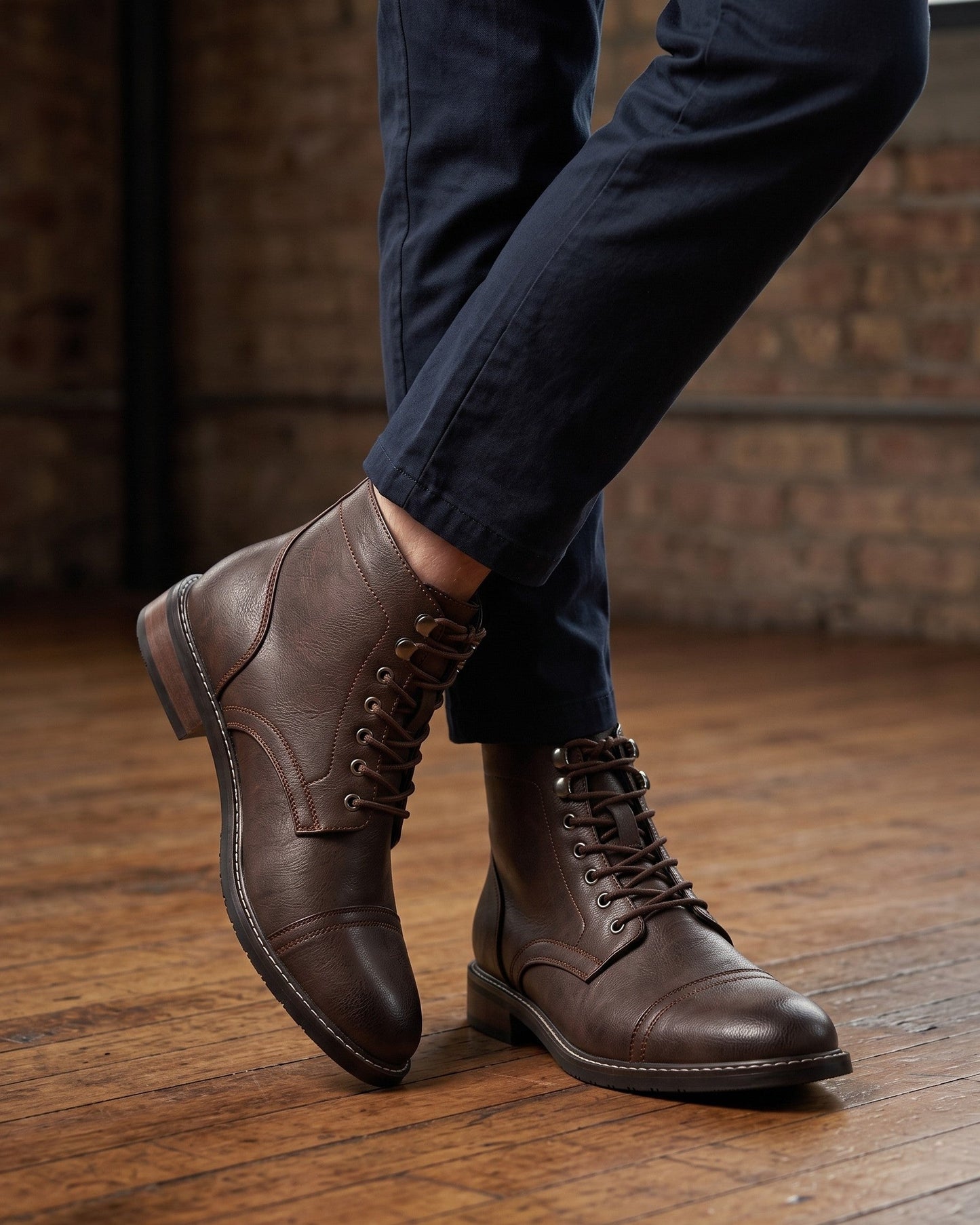 Osvaldo Lace-Up Cap-Toe Boot