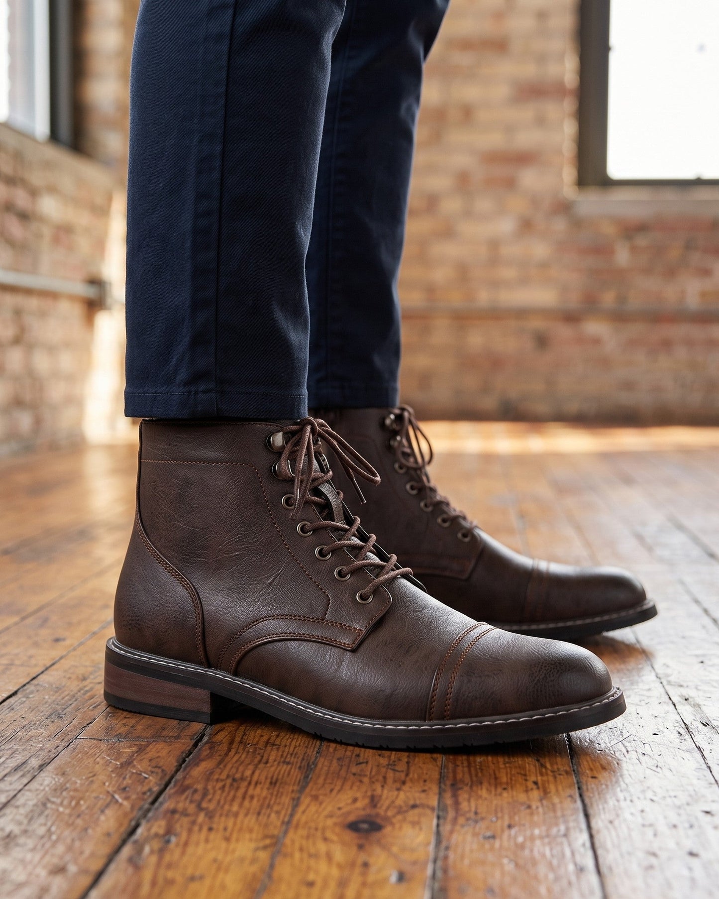 Osvaldo Lace-Up Cap-Toe Boot