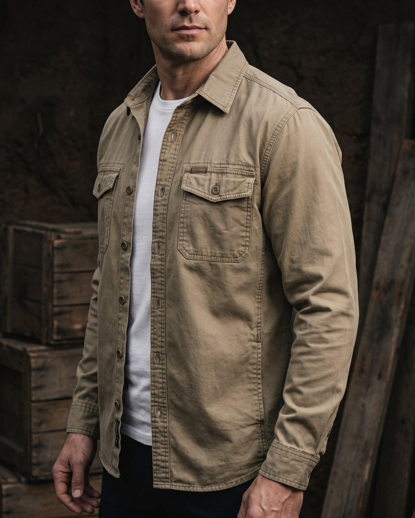 Sandro Cotton Utility Shirt