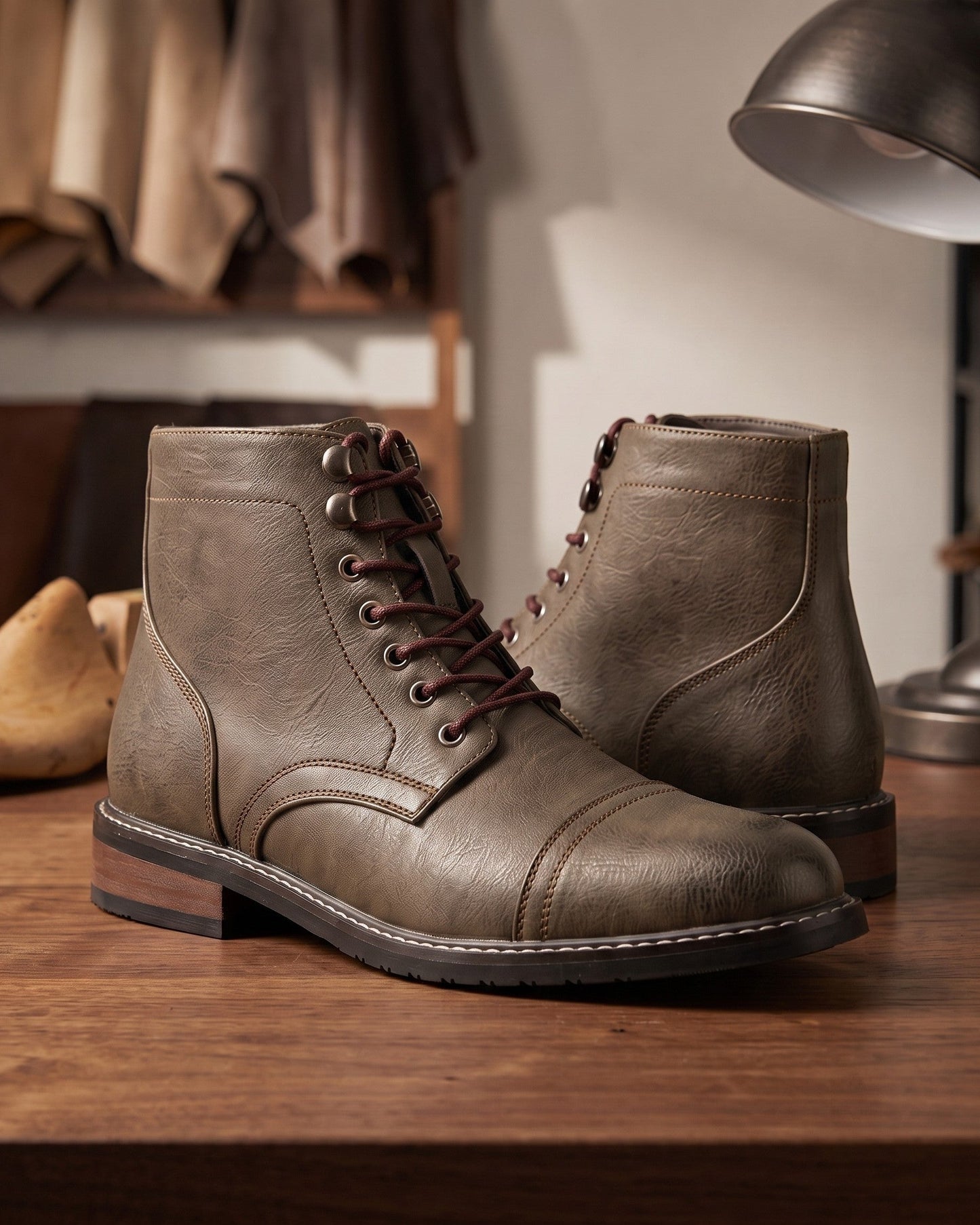 Osvaldo Lace-Up Cap-Toe Boot